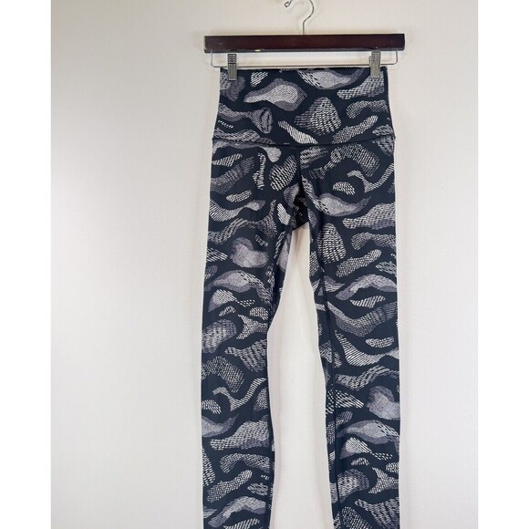 Lululemon Womens Leggings Warp Ice Grey Black Wunder Under Pant Pull On Size 6 - Picture 6 of 10